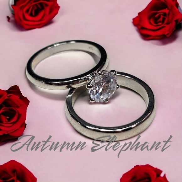 Set of 2 Rings Size 8 - Picture 1 of 7